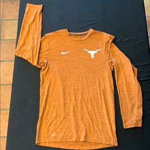 Burnt orange Nike Dri-fit long sleeve S